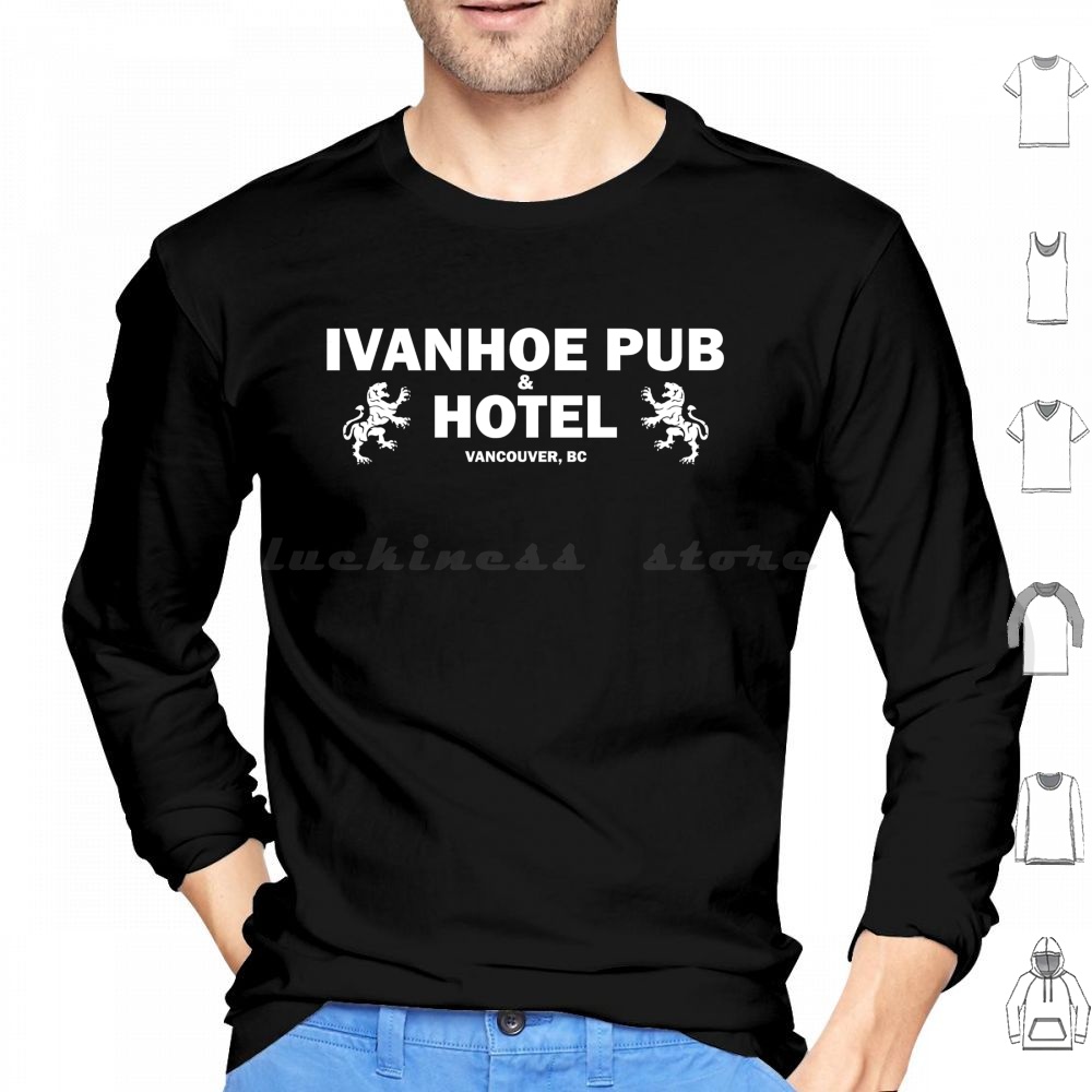 Wine Beer Logo - Bluzy z kapturem Ivanhoe Pub -