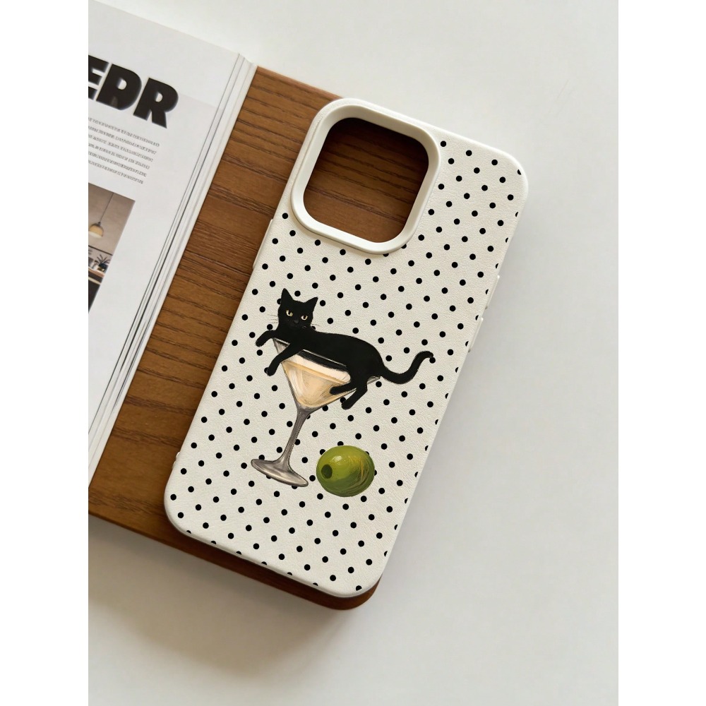 Wine & Beer Shop - Etui na telefon z ilustracją kota