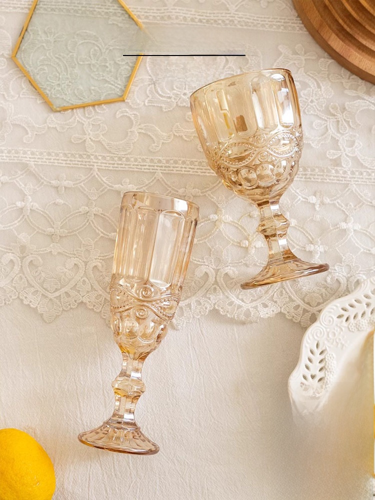 Wine Beer Foot - Szklanka do szampana Amber Relief z