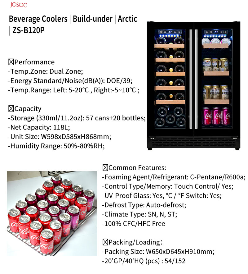 Dwudrzwiowa lodówka podblatowa – Wine And Beer Undercounter Fridge recenzja i cena