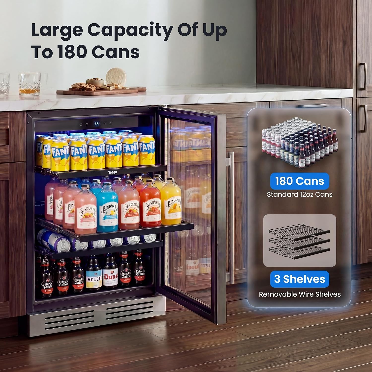 24-calowy chłodziarko-świąca d – Wine And Beer Undercounter Fridge recenzja i cena