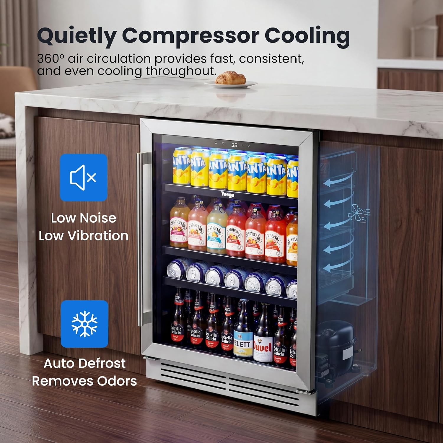 24-calowy chłodziarko-świąca d – Wine And Beer Undercounter Fridge recenzja i cena