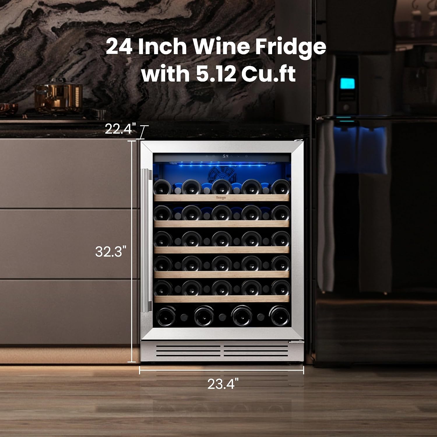 Chłodziarka do wina Yeego - 24 – Wine And Beer Undercounter Fridge recenzja i cena