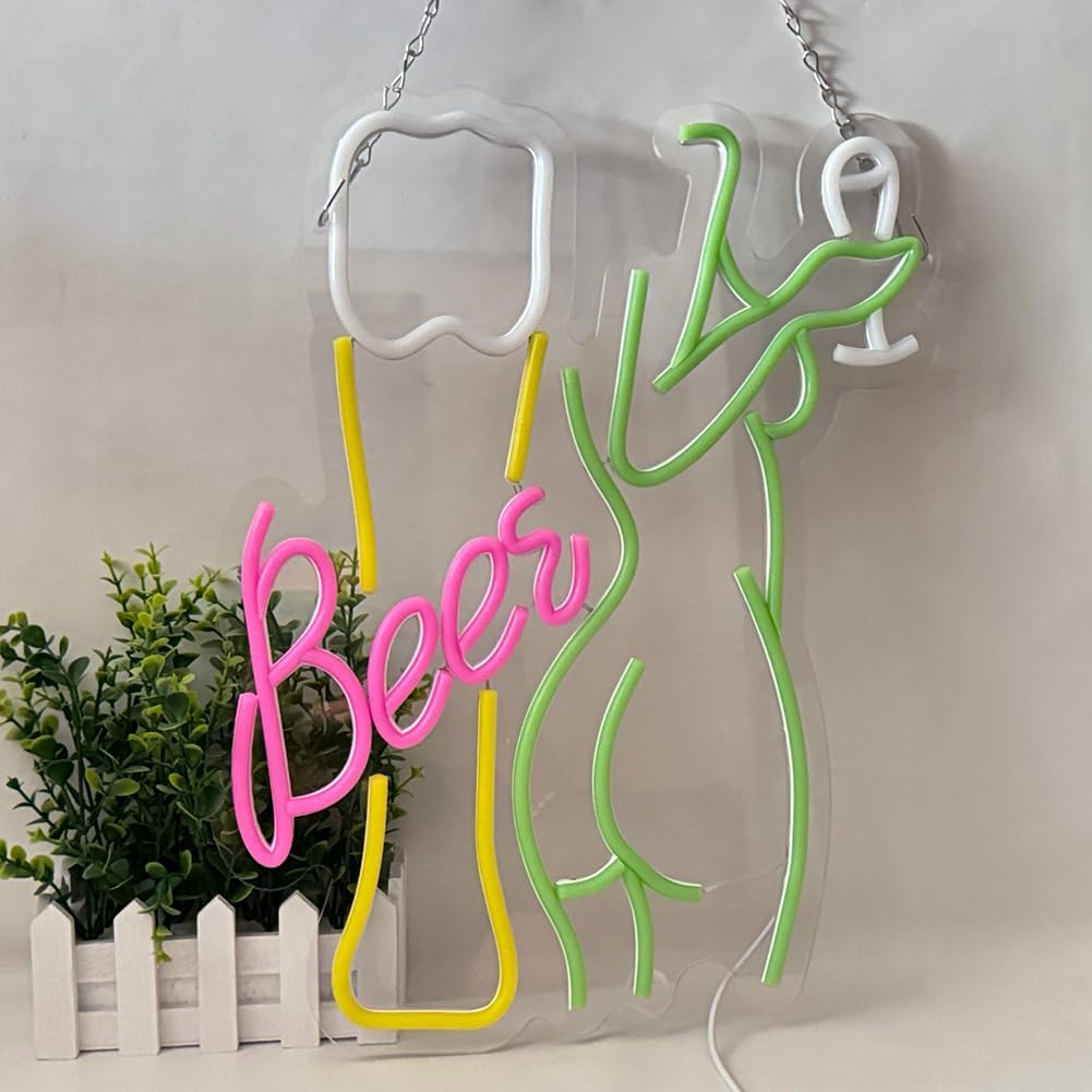 Neonowy szyld piwny, neonowa l – Wine In Beer Store recenzja i cena
