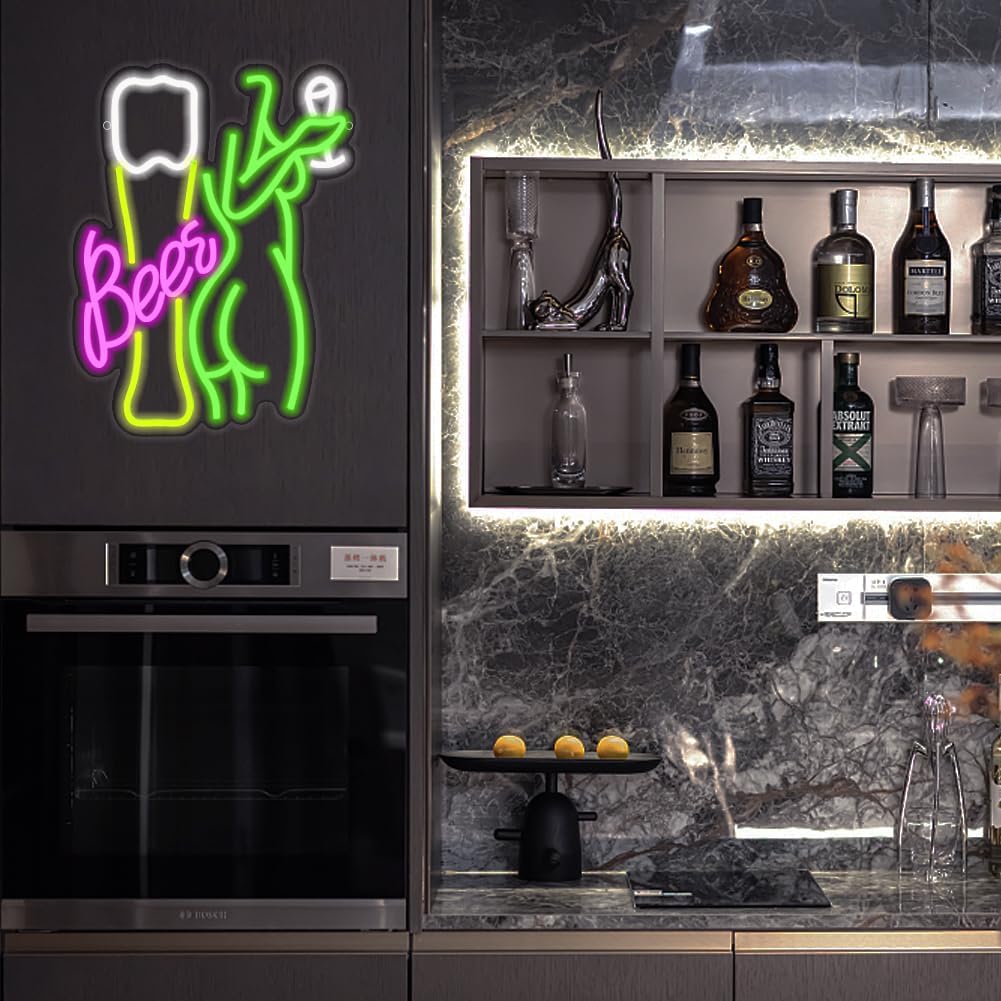 Neonowy szyld piwny, neonowa l – Wine In Beer Store recenzja i cena