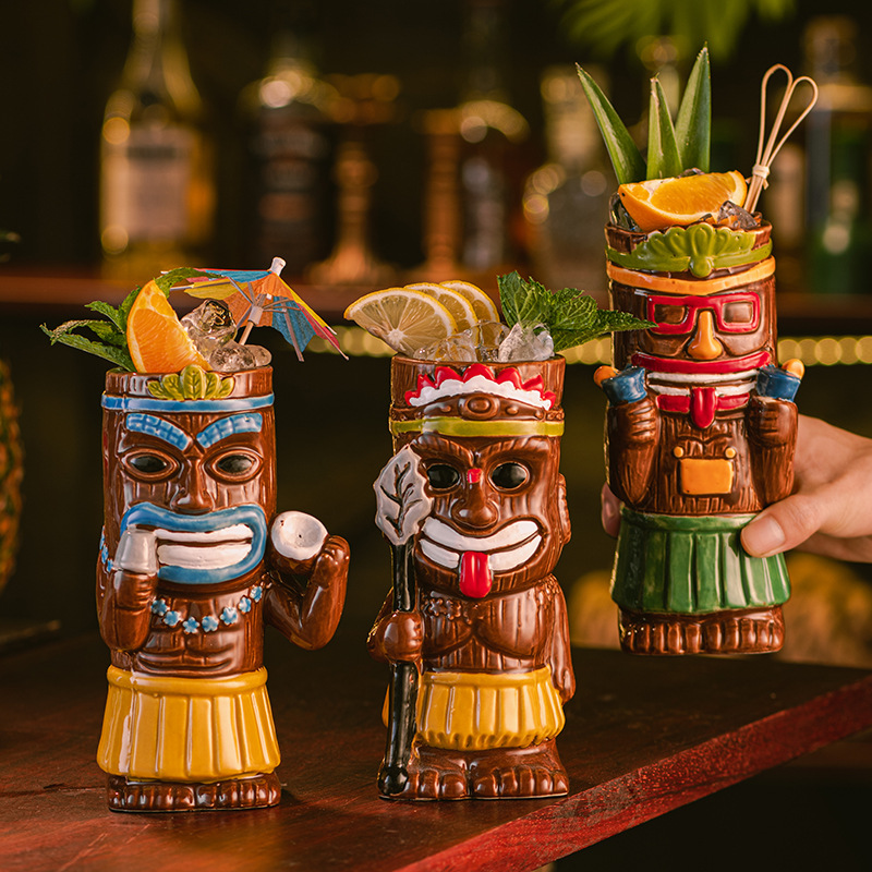 Ceramiczny kubek Tiki, hawajsk – Wine With Beer Cocktail recenzja i cena