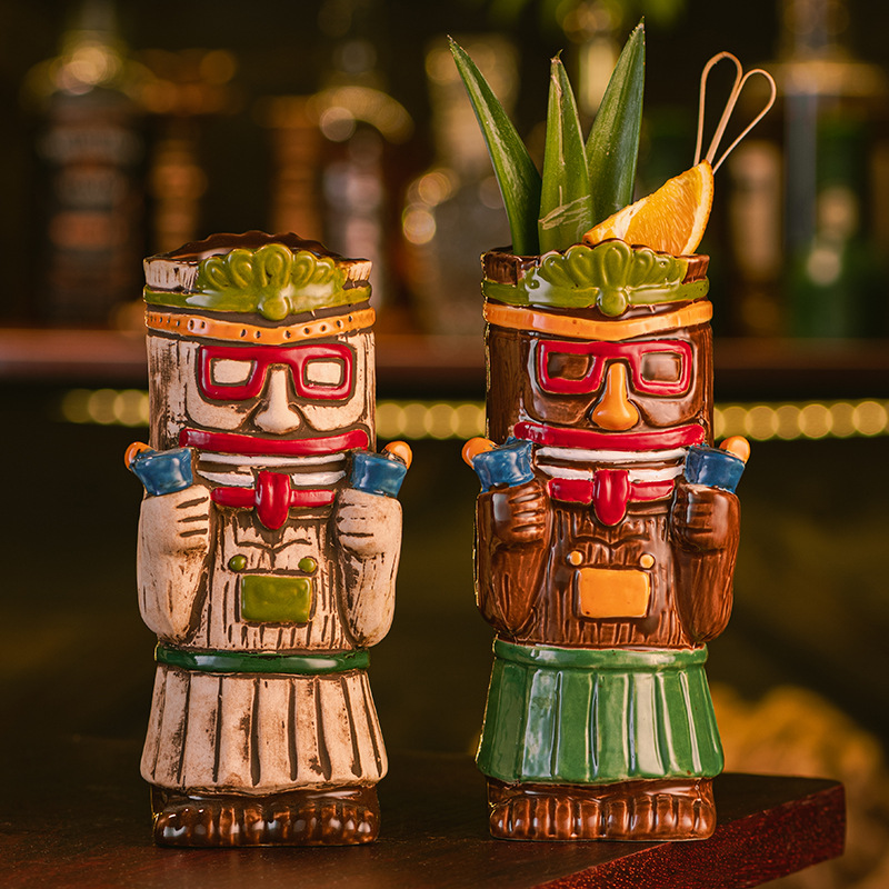 Ceramiczny kubek Tiki, hawajsk – Wine With Beer Cocktail recenzja i cena