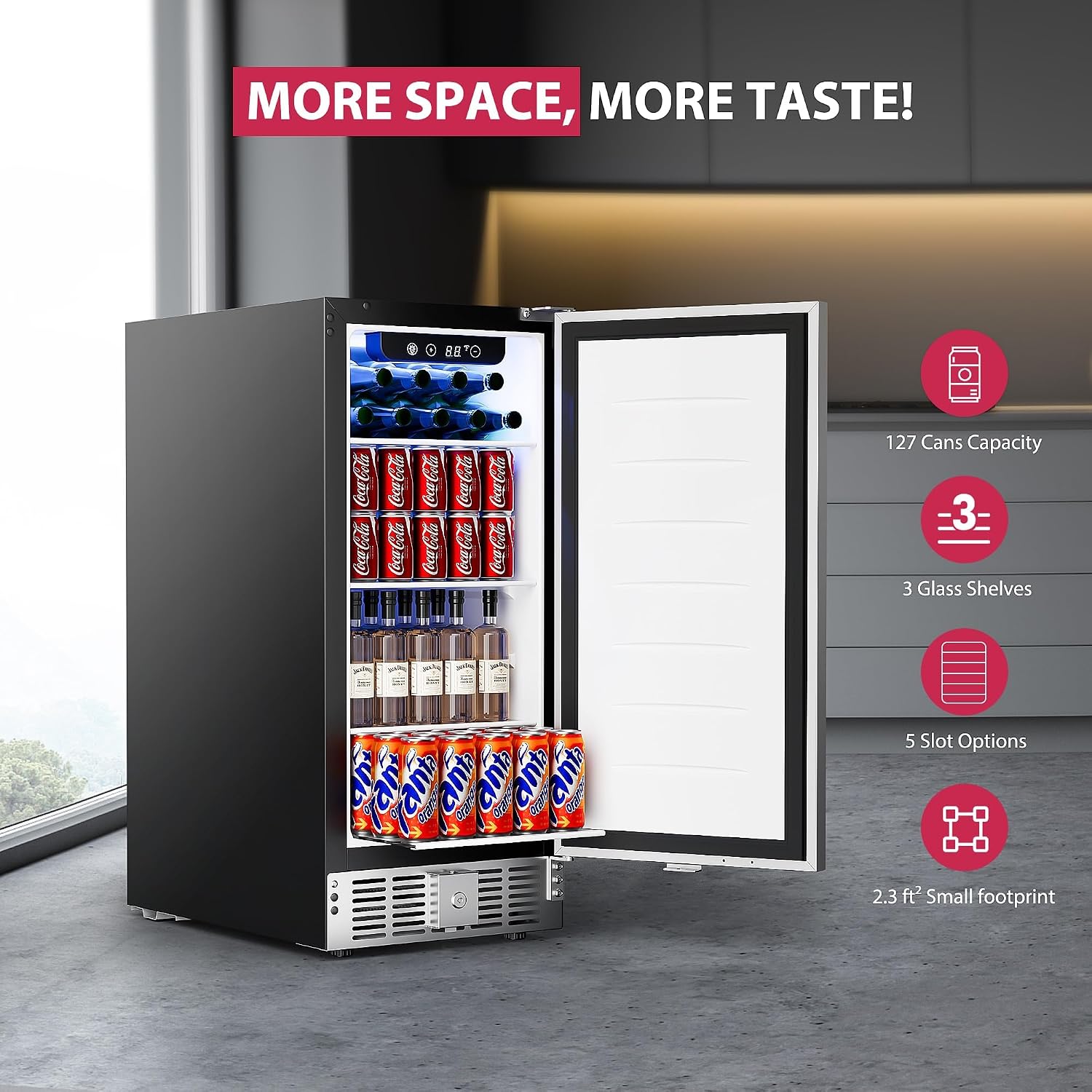 15-calowy podblatowy chłodziar – Wine And Beer Undercounter Fridge recenzja i cena